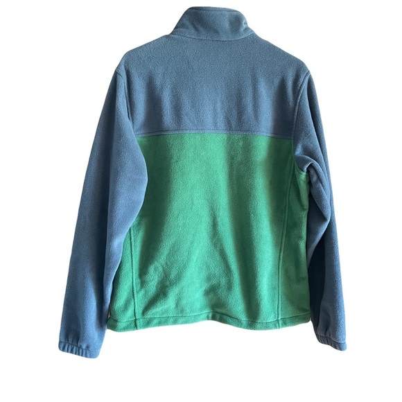 Columbia NWT men’s Blue and Green Fleece Jacket size medium - Picture 2 of 8